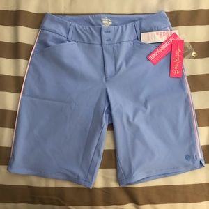 NWT Sz 12 Lilly Pulitzer Fairway Shorts Blue peri